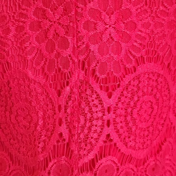 Laundry By Shelli Segal Pink Lace Mini Dress - Picture 9 of 12